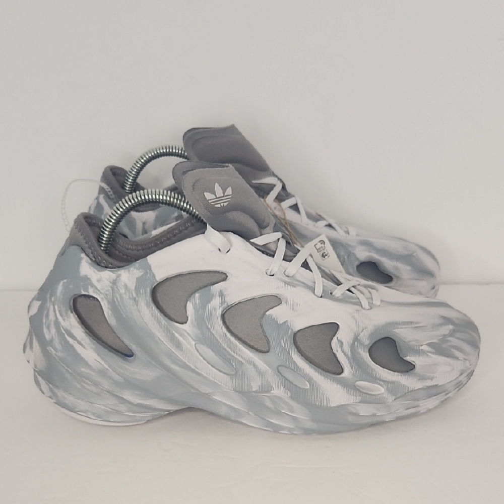 adidas Adifom Q Gray and White Sneakers